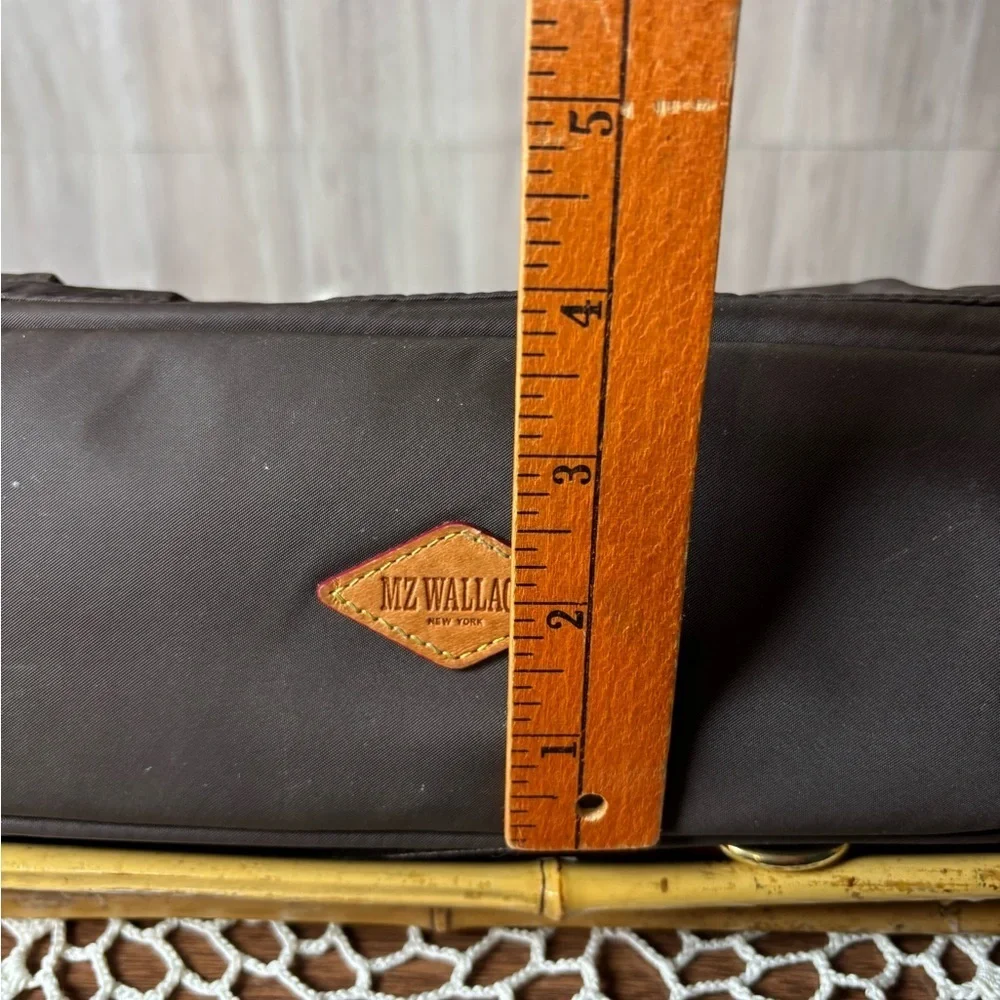 MZ Wallace Paige Nylon Chic Brown Crossbody Bag